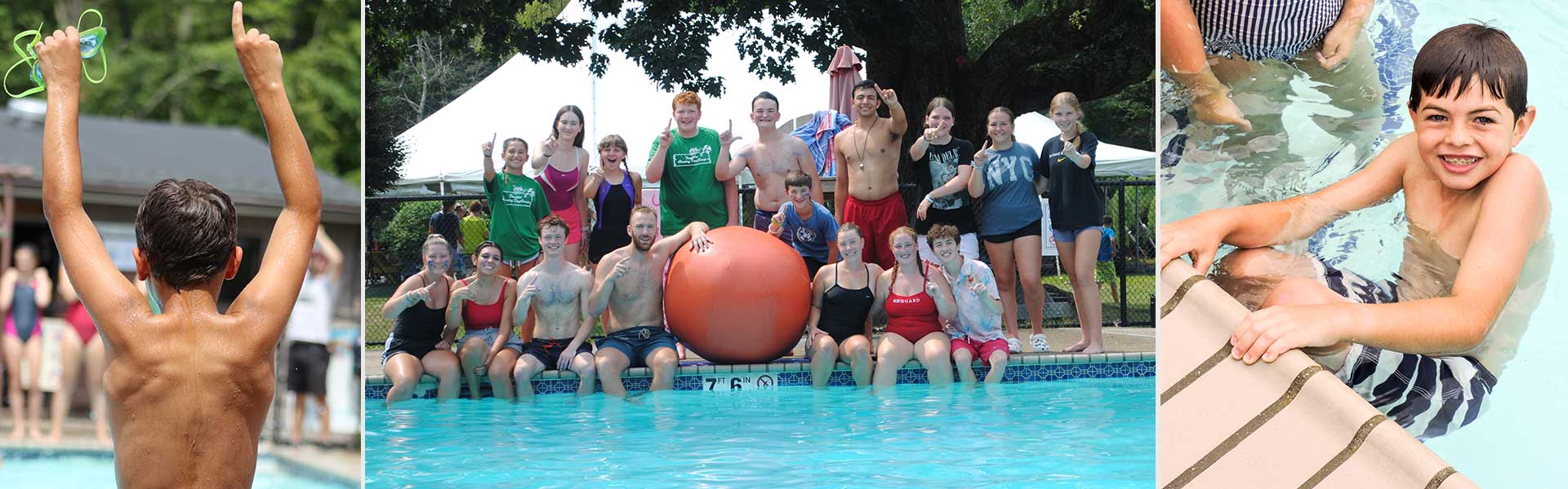 Swimming at Franklin camp